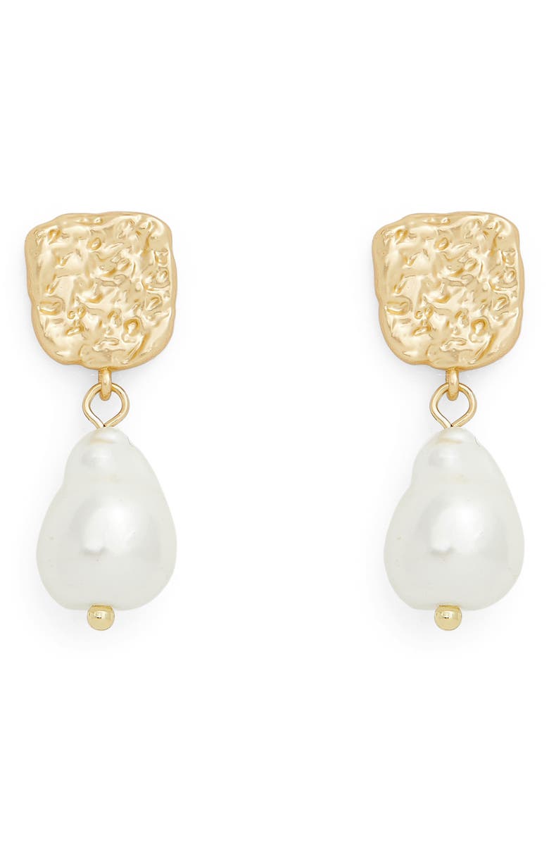 Petit Moments Grohl Freshwater Pearl Drop Earrings, Main, color,