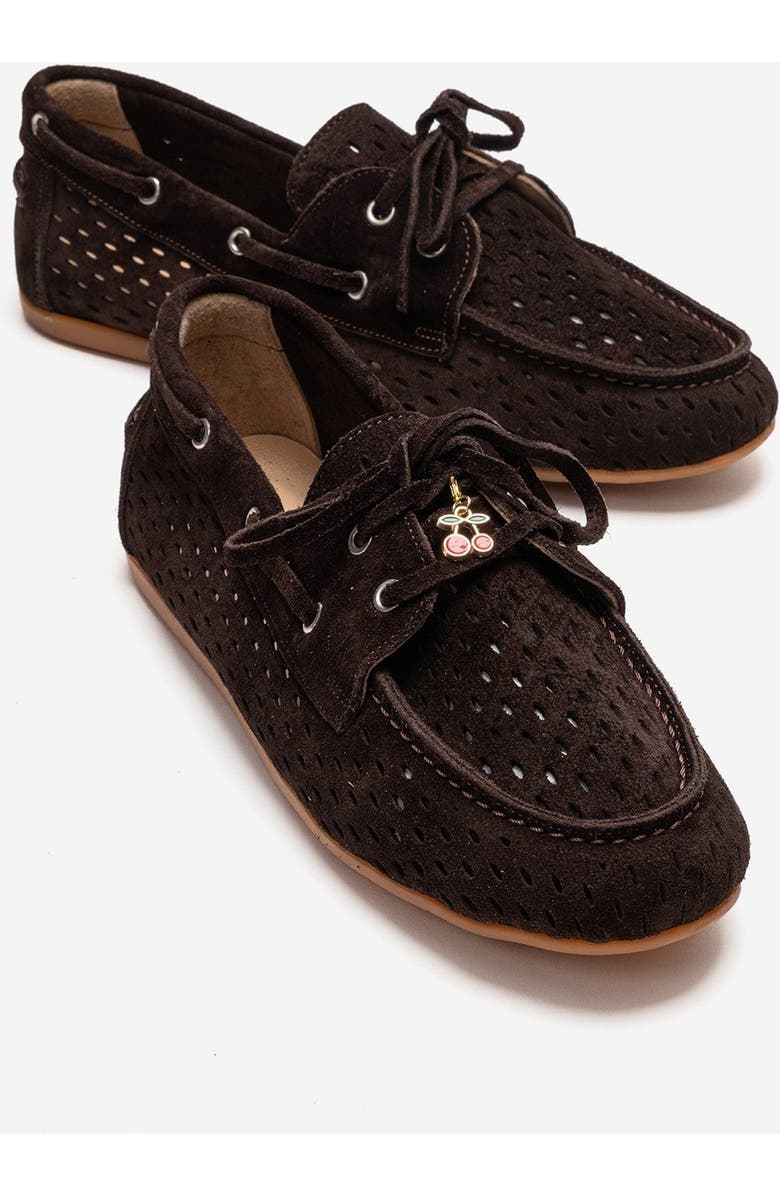 Forever & Always Shoes Stevo Leather Lace Up Loafer, Main, color, Brown Suede