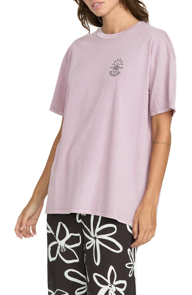 Volcom Stone Throw Graphic T-Shirt, Alternate, color, Violet Ice