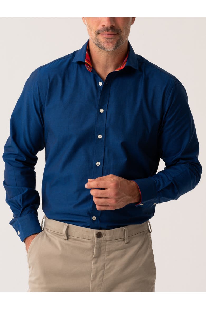 Button Up Shirt, Main, color, Navy