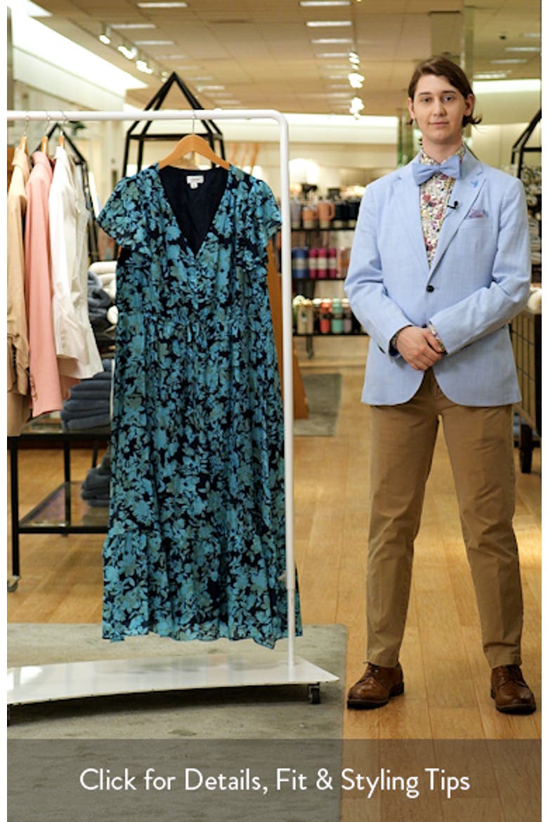 Floral Flutter Sleeve Dress video