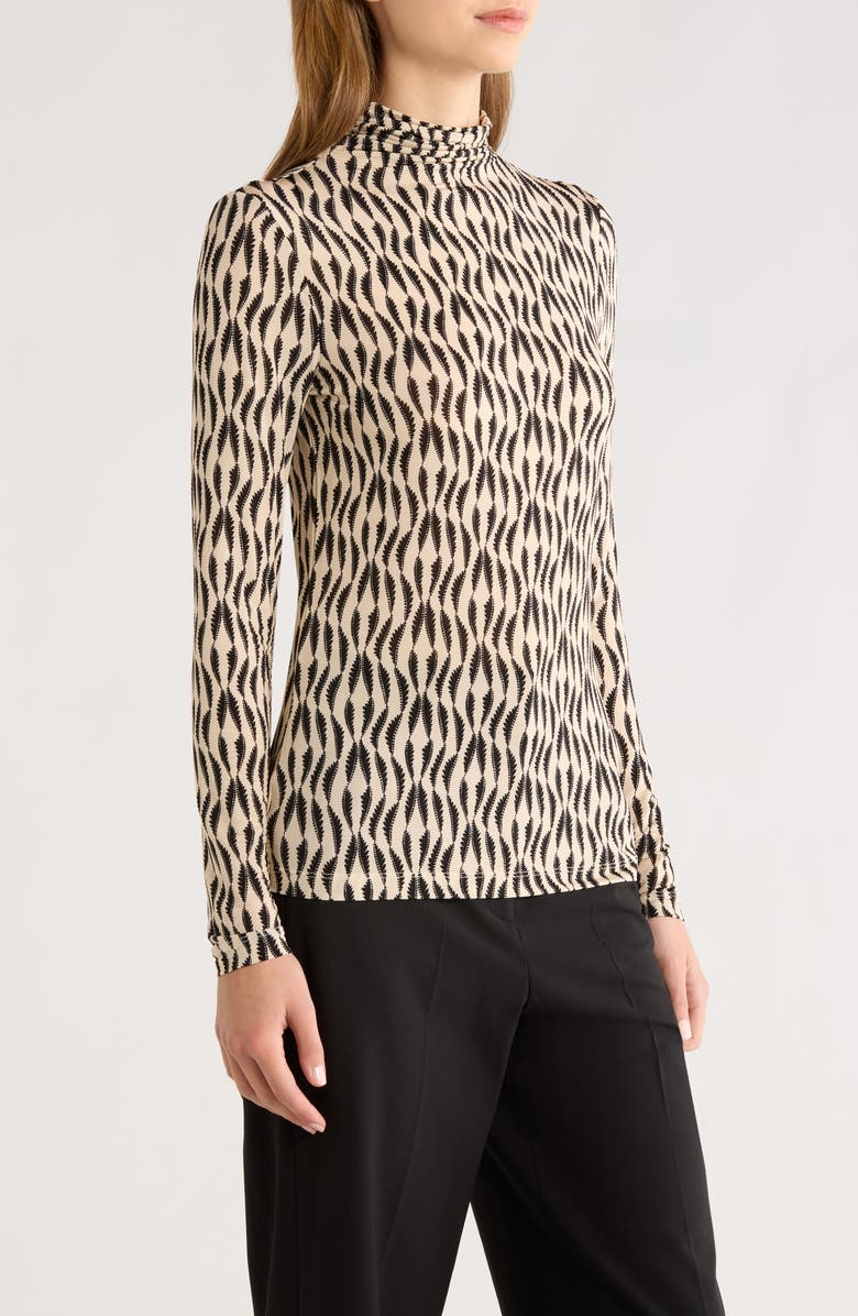 Ulla Johnson Aurelia Funnel Neck Jersey Top, Alternate, color, Silhouette