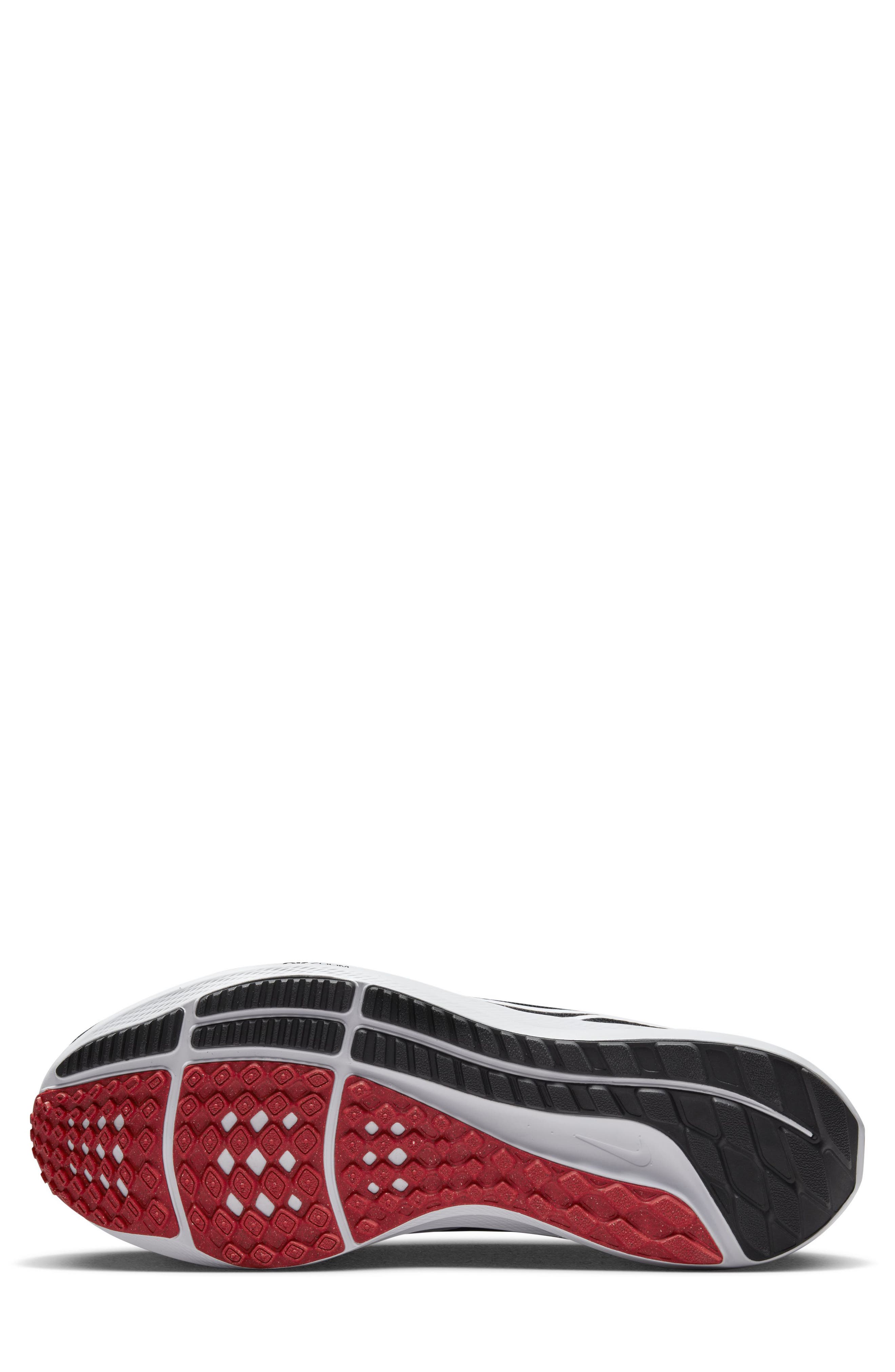 Nike Air Zoom Pegasus 40 Running Shoe, Alternate, color, Black/ Light Crimson/ White