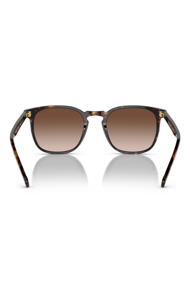 VO5328S 49mm Small Square Sunglasses, Alternate, color, DARK HAVANA / BROWN GRADIENT