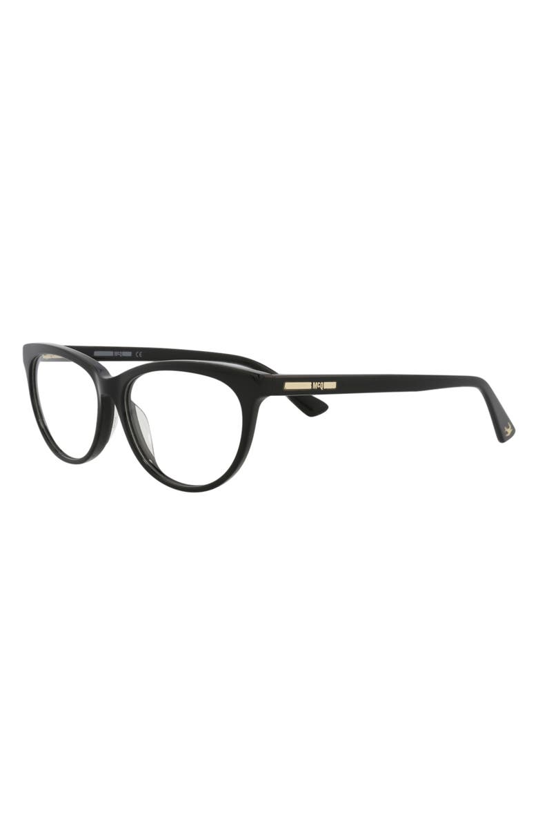 McQueen 53mm Cat Eye Optical Glasses, Alternate, color, 