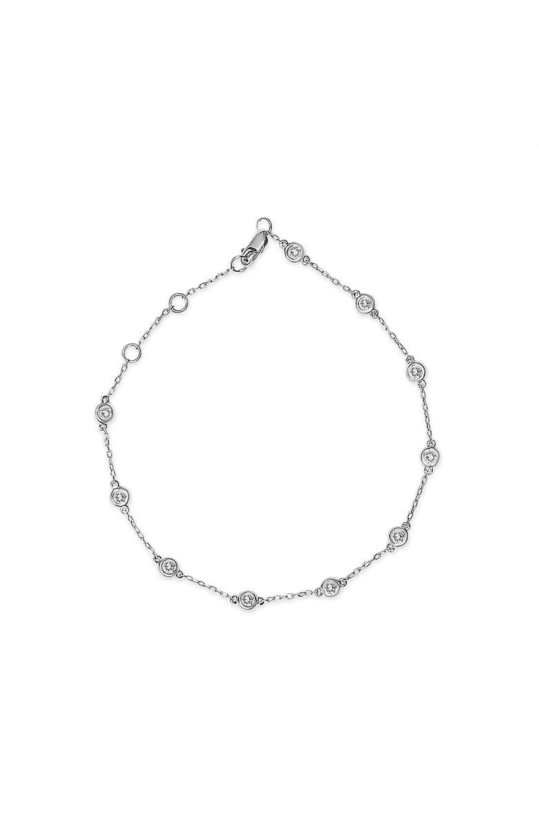 Haus of Brilliance 14K White Gold 1/2 Cttw Diamond by Yard Bracelet, Alternate, color, White Gold