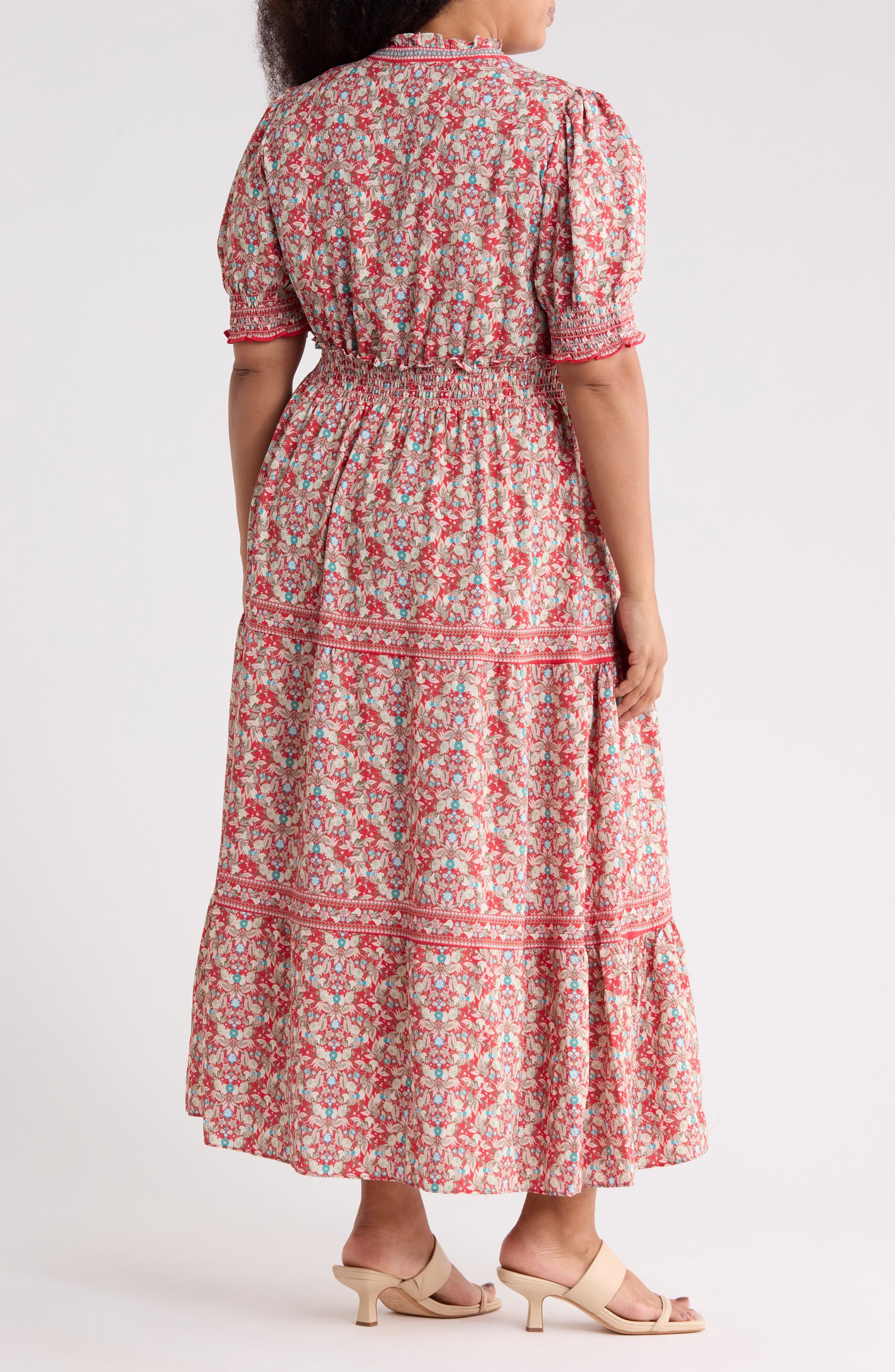 Short Sleeve Tiered Maxi Dress - image 2