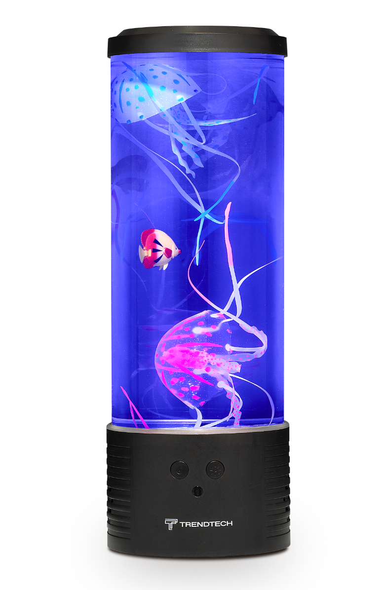 TREND TECH Jelly Fish Lamp w/ Speaker & White Noise, Main, color, Black