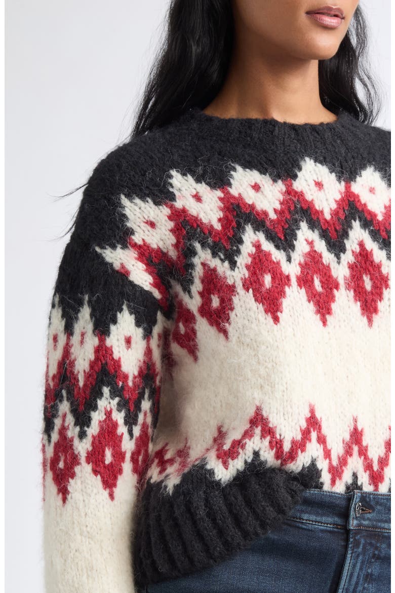 Jessalyn Fair Isle Sweater, Alternate, color, DOVE MULTI