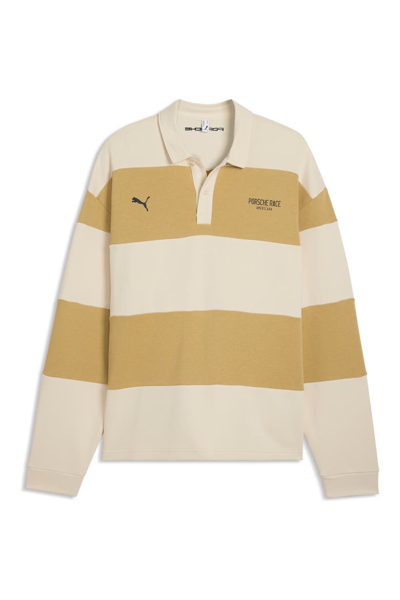 Lifestyle Crew Oversize Cotton Blend Polo, Main, color, COFFEE MILK