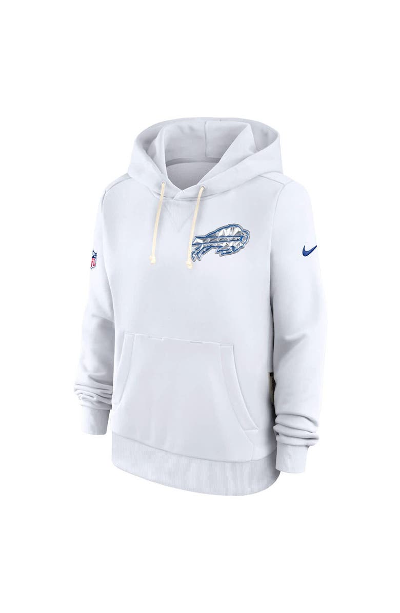 Nike Women's Nike White Buffalo Bills 2025 Rivalries Collection Standard Issue Sideline Dri-FIT Hoodie, Alternate, color, White
