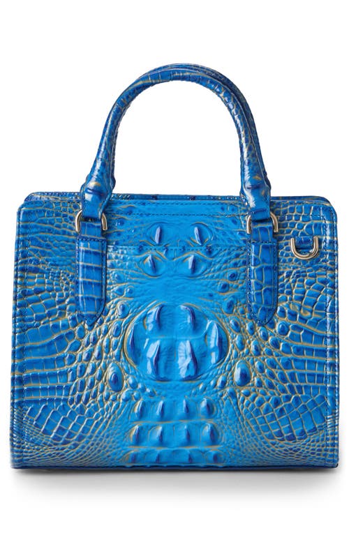 Brahmin Cami Croc Embossed Leather Satchel