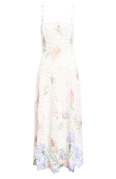 Iris Dégradé Lace Maxi Dress