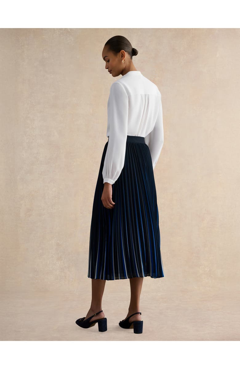 HOBBS LONDON Vida Skirt, Alternate, color, Navy Blue