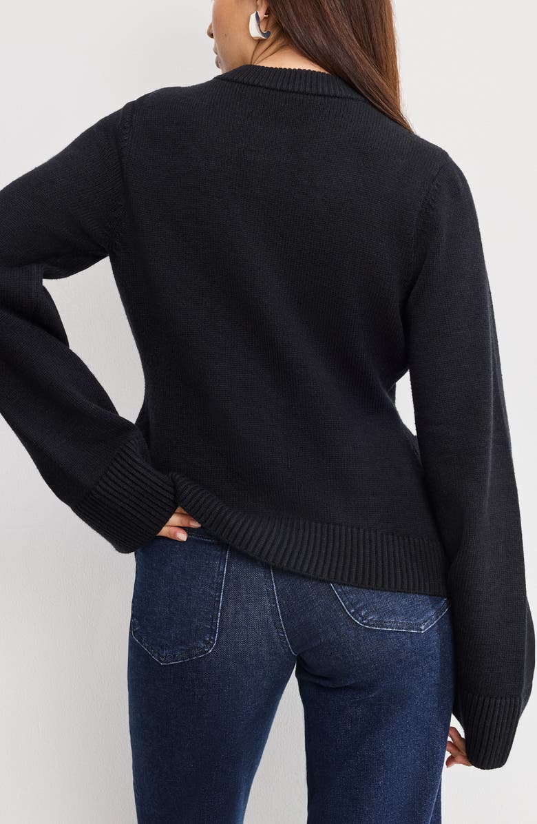 Good American Cardigan, Alternate, color, Black001