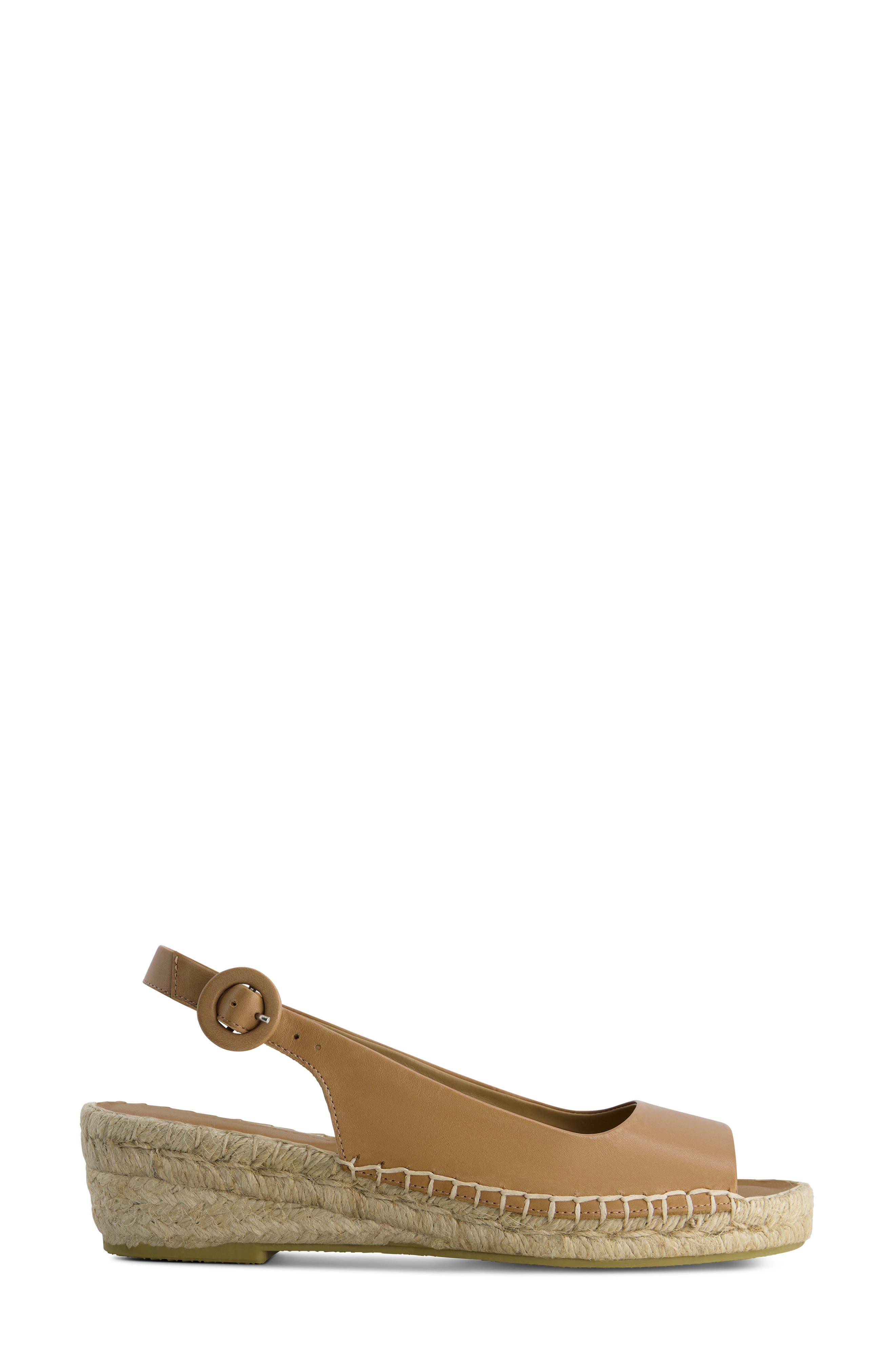 Bernardo Melila Espadrille Wedge Sandal, Alternate, color, Sand Antique Calf