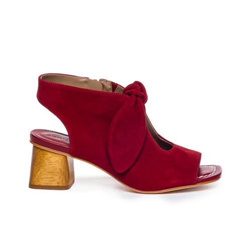Shop Bernardo Footwear Lizzie Sandal In Dark Red