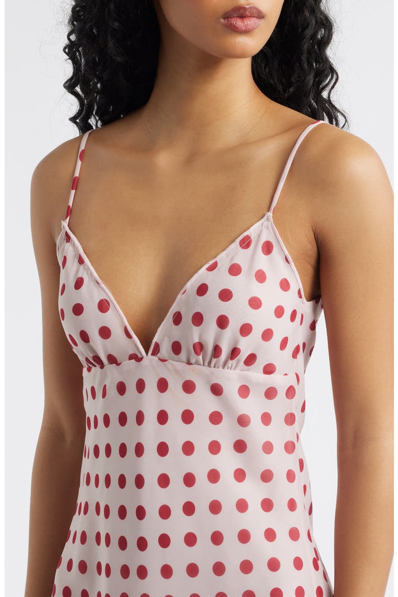 Butterfly Polka Dot Sundress, Alternate, color, PINK