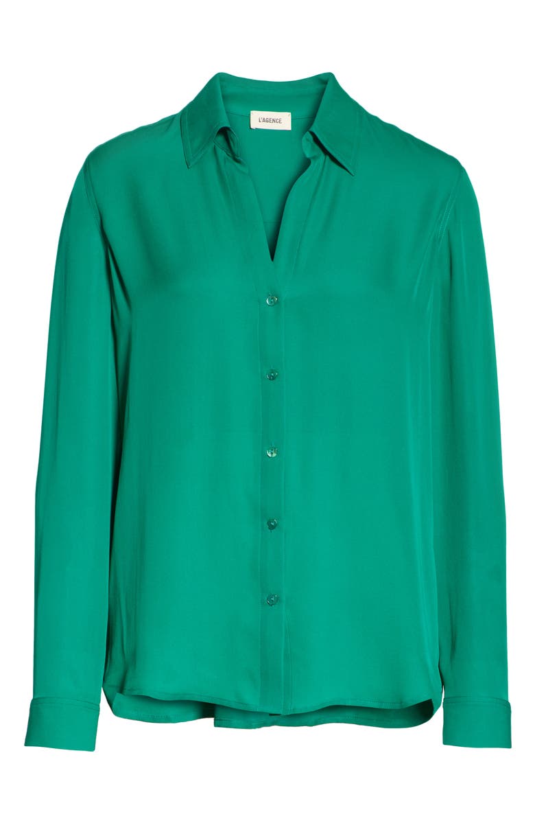 L'AGENCE Silk Shirt, Alternate, color, 