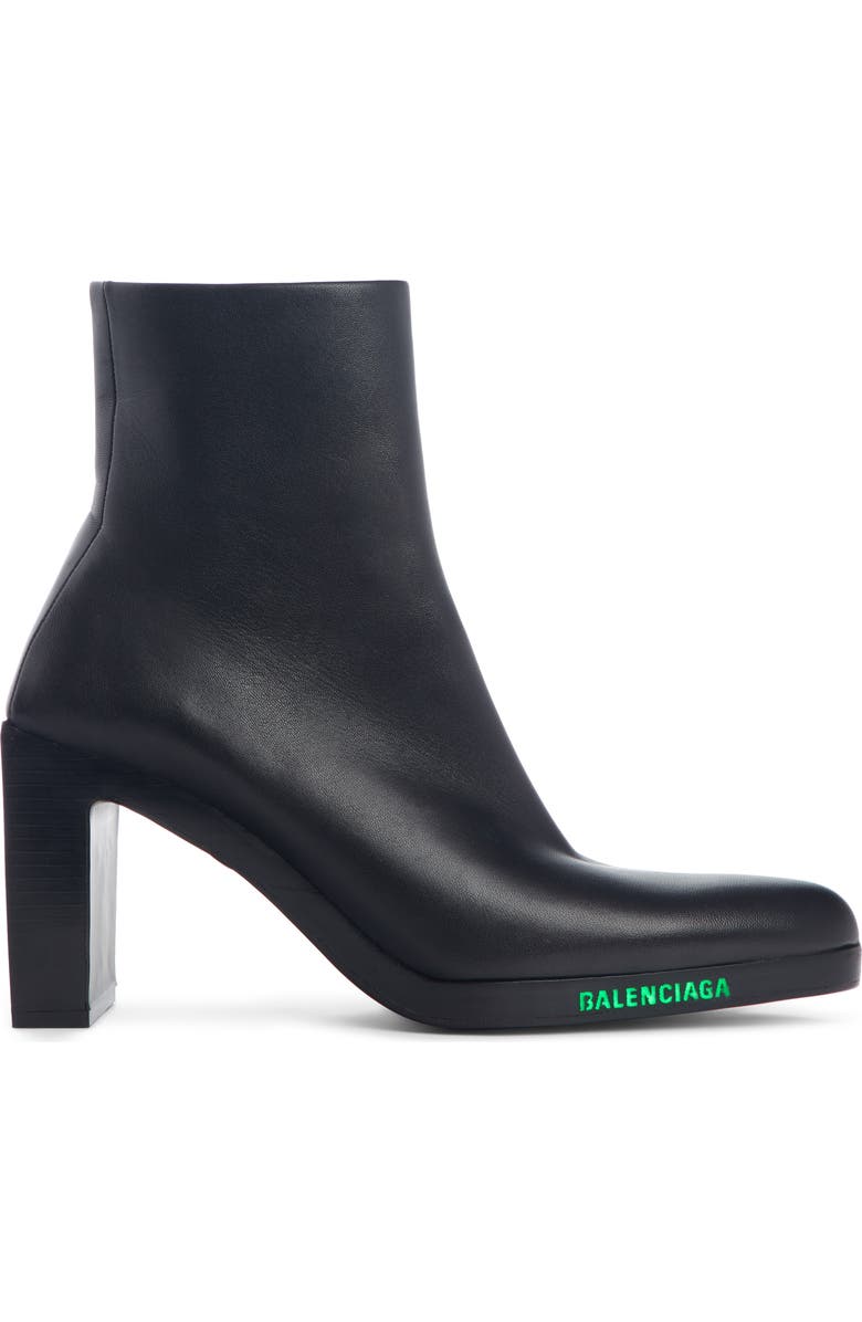 Balenciaga LED Light-Up Logo Platform Bootie, Alternate, color,