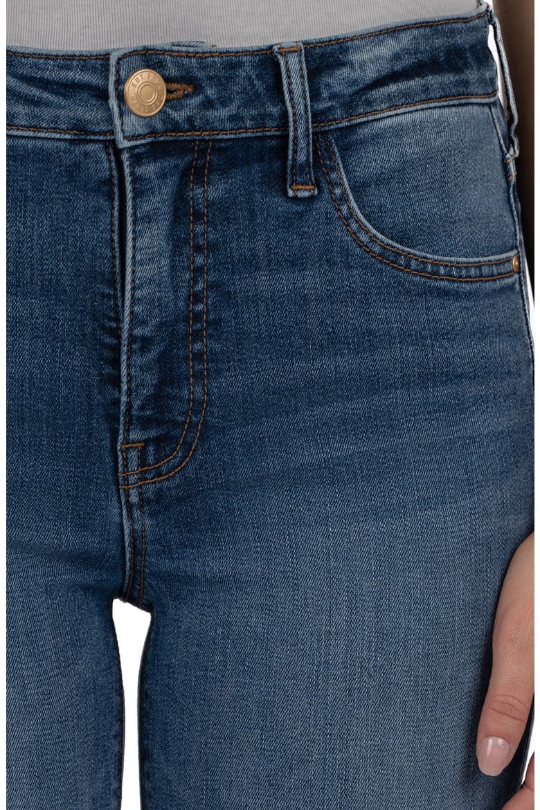 Stella High Waist Raw Hem Flare Jeans, Alternate, color, JOY