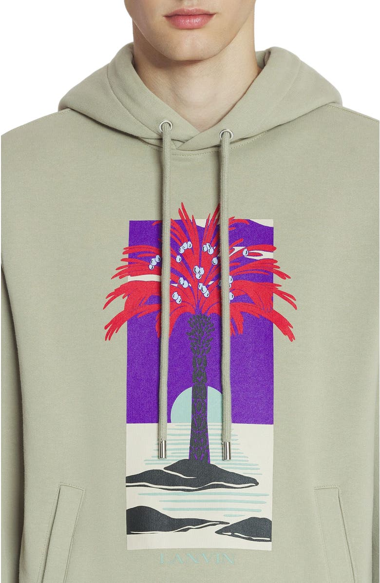 Lanvin PRINTED HOODIE, Alternate, color, 