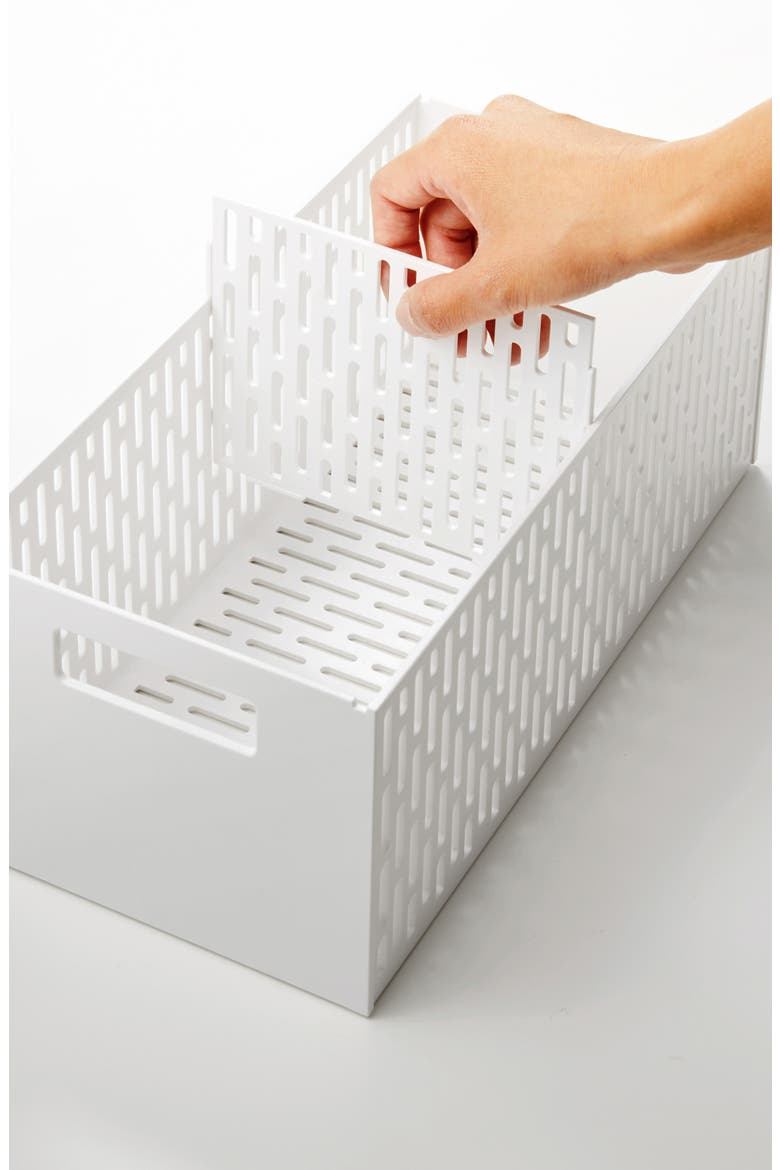 2-Tier Cabinet Storage Basket, Alternate, color, WHITE