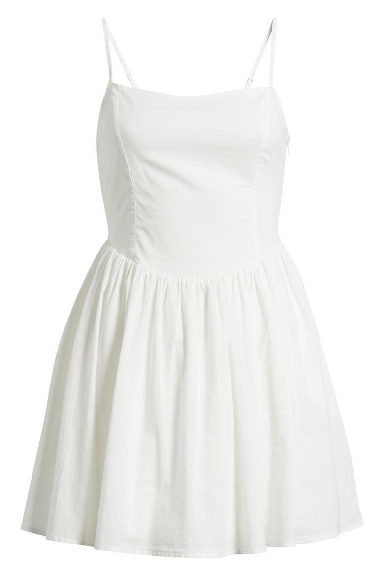 Coquette Princess Seam Minidress, Alternate, color, WHITE BLANC