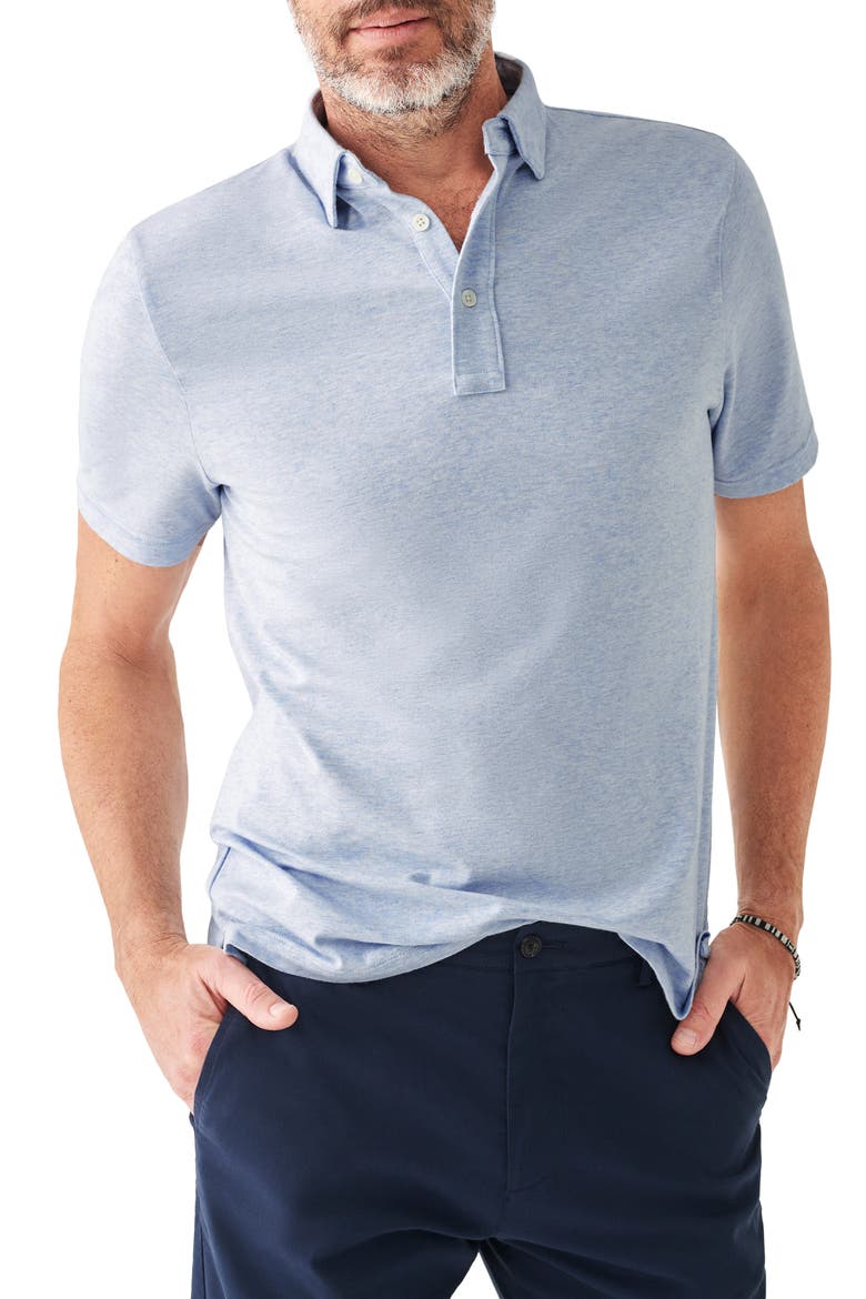 Movement Polo, Main, color, CARDIFF BLUE HEATHER