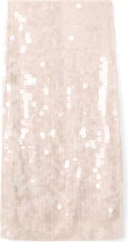 MANGO Sequin Paillette Midi Skirt