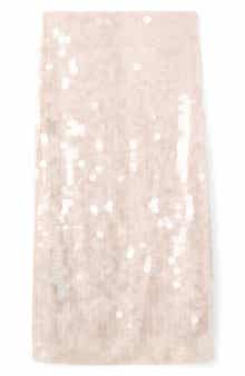 MANGO Sequin Paillette Midi Skirt