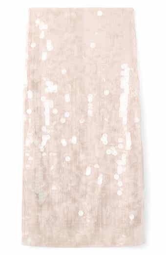 MANGO Sequin Paillette Midi Skirt