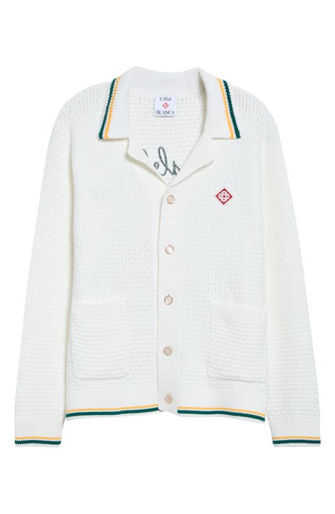 Embroidered Cotton Cardigan