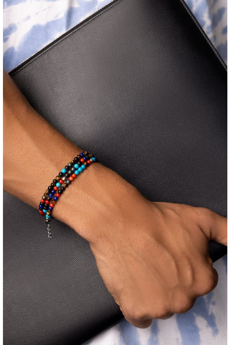 Mykonos Wrap Around Bracelet, Alternate, color, Blue Lapis