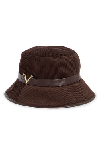 Vince Camuto Corduroy Bucket Hat In Brown