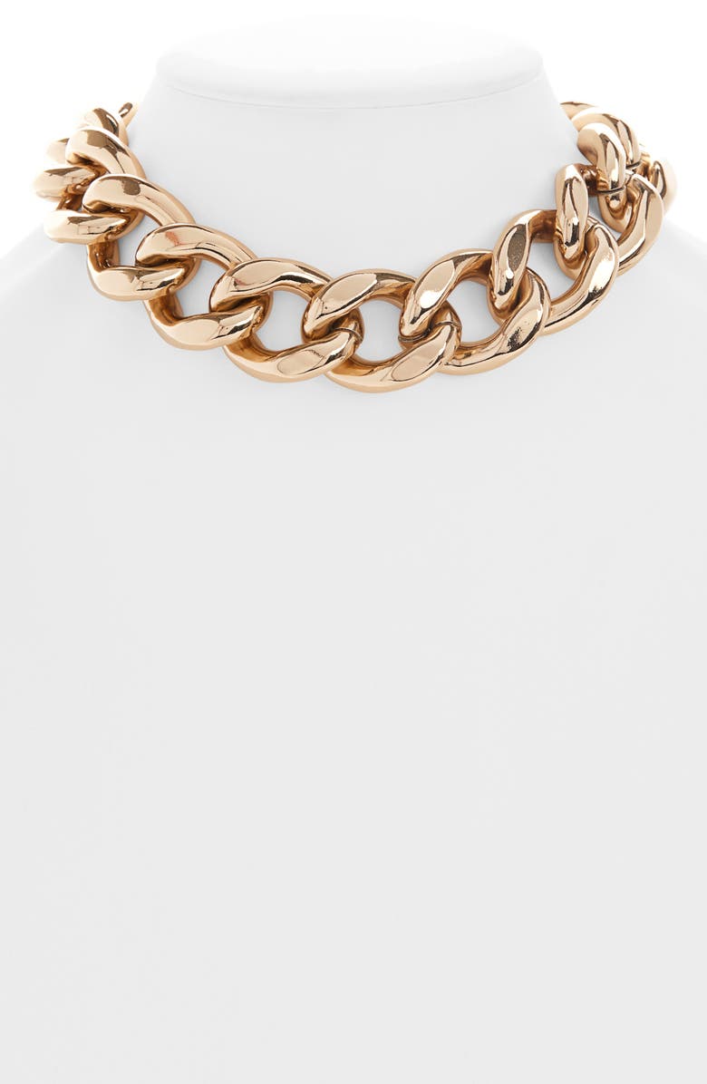 Isabel Marant Chunky Links Chain Collar Necklace, Main, color, 
