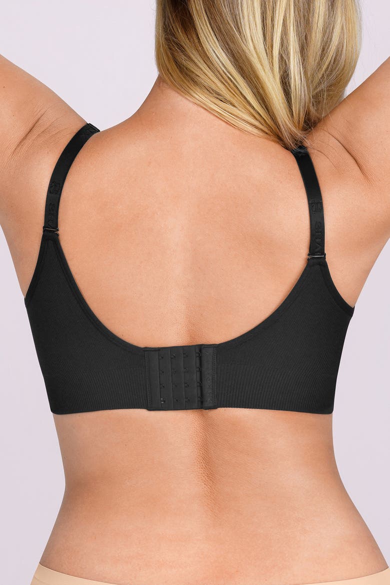 Everyday Back Smoothing Wireless Push-Up Bra, Alternate, color, Black