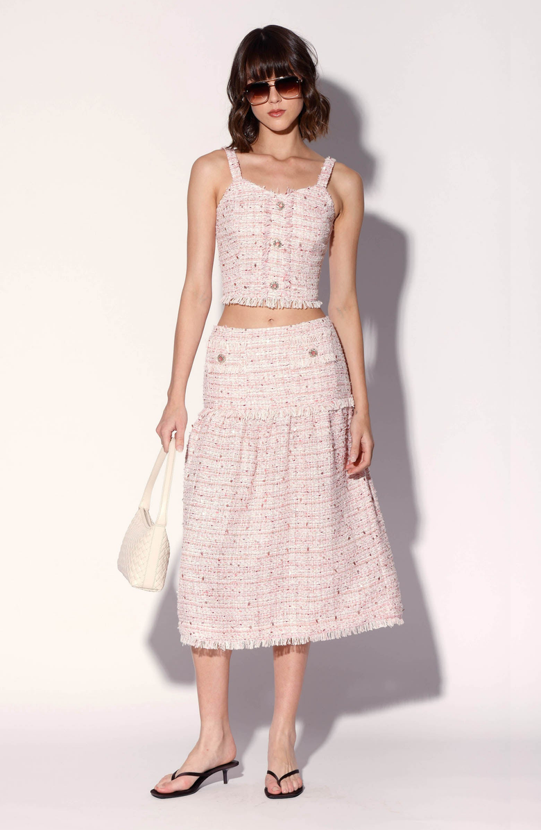 Walter Baker Aubrey Blossom Tweed Skirt, Main, color, 