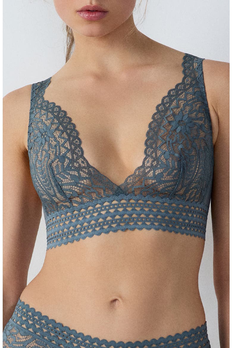 Dream Wireless Triangle Bra, Main, color, ANTHRACITE