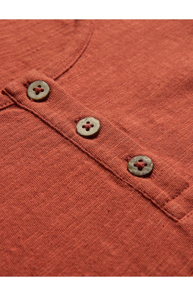 Celtic & Co. Henley Long-Sleeved Scoop Neck Top, Alternate, color, Burnt Henna