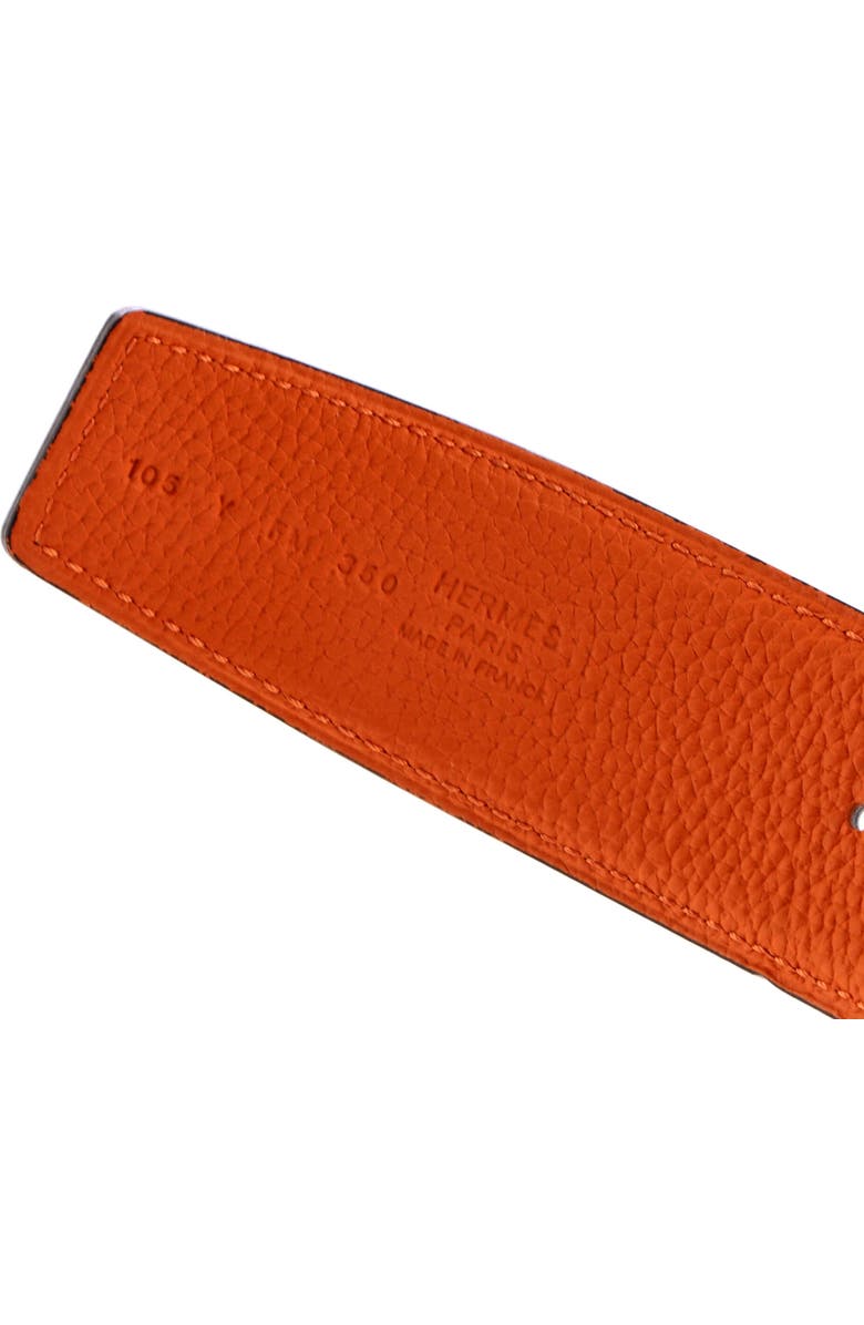 Pre-Owned Hermes Constance Reversible Belt Leather Wide, Alternate, color, Black