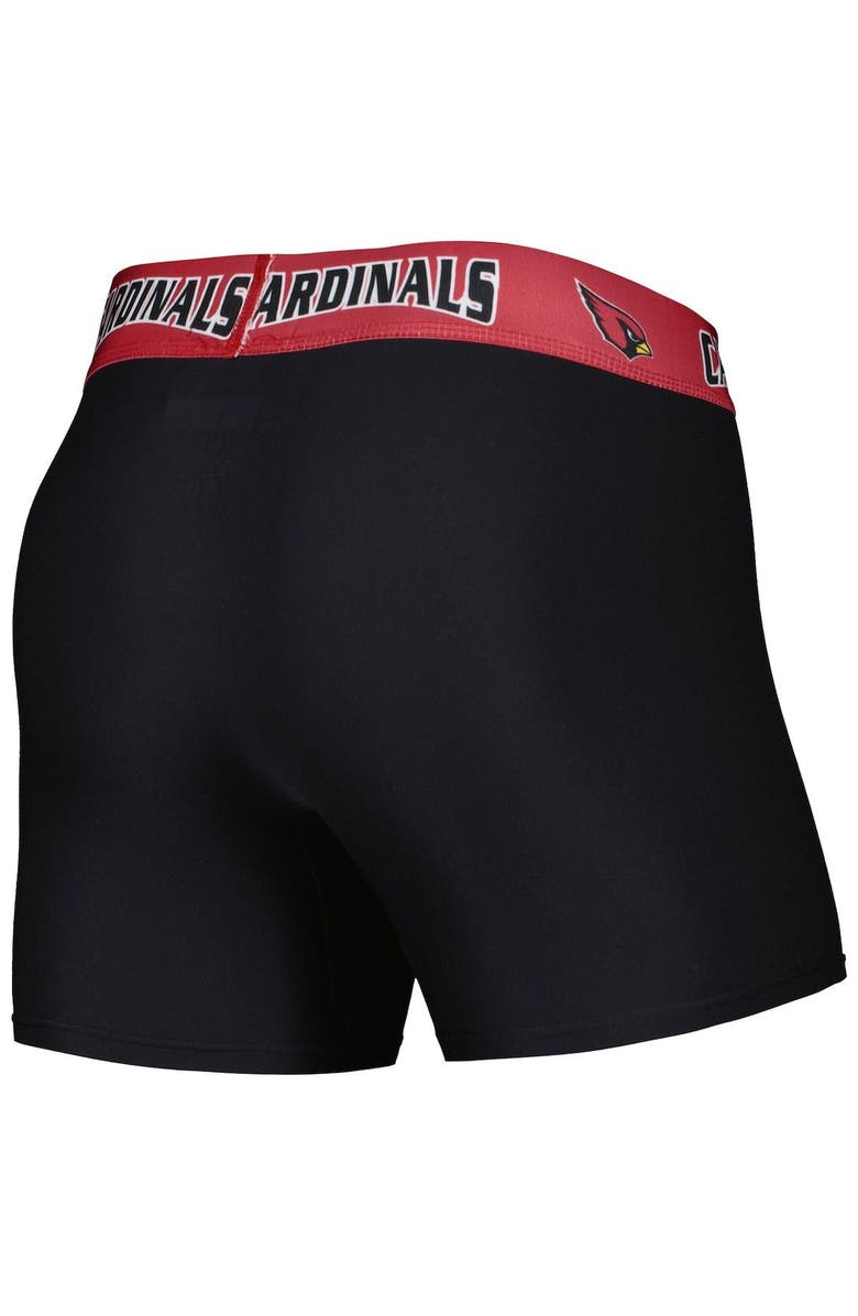 CONCEPTS SPORT Men's Concepts Sport Black/Cardinal Arizona Cardinals 2-Pack Boxer Briefs Set, Alternate, color, Black