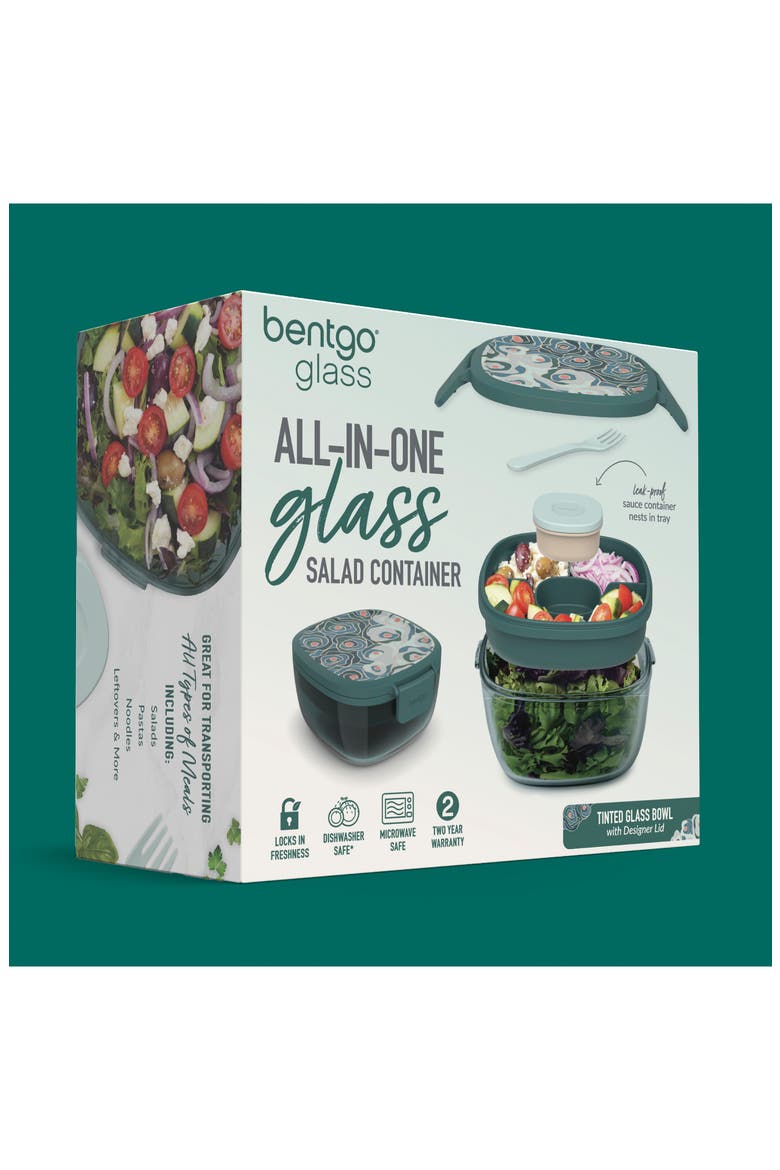 All-in-One Glass Salad Container, Alternate, color, GREEN