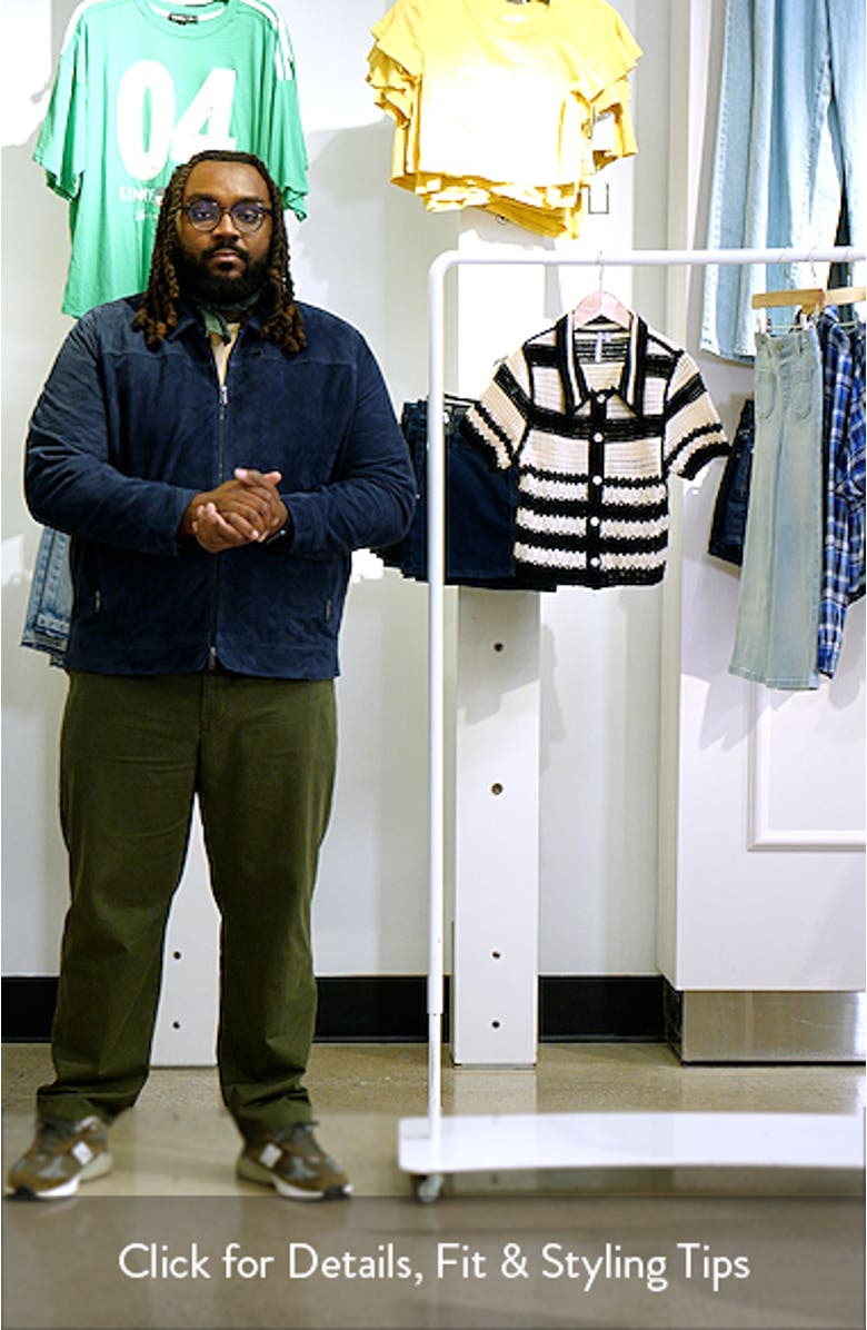 Kids' Stripe Open Stitch Knit Button-Up Top, sales video thumbnail