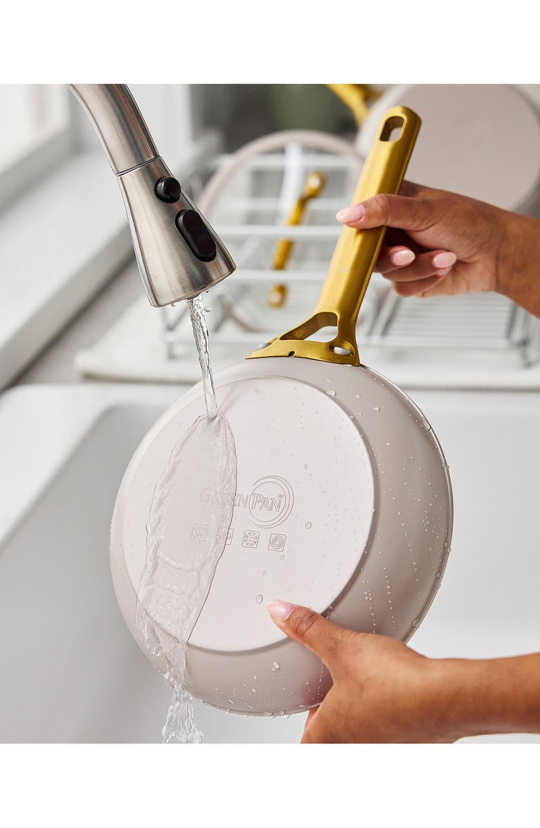 GreenPan Reserve Pro 10-Piece Ceramic Nonstick Cookware Set, Alternate, color, Taupe