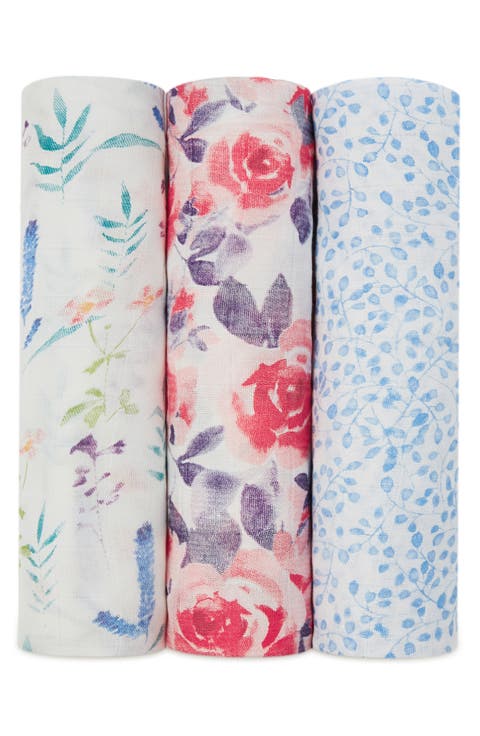 3-Pack Silky Soft Swaddling Cloths