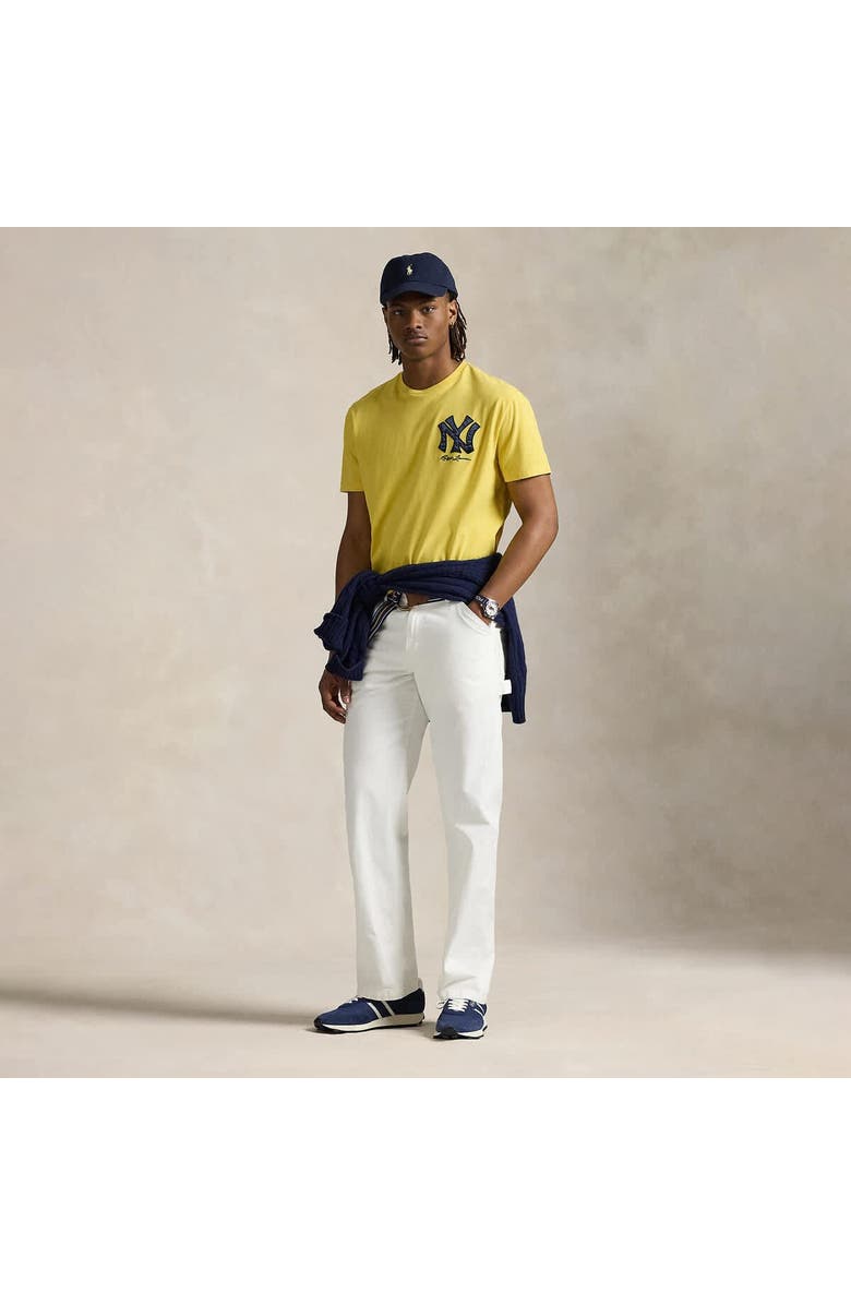 Polo Ralph Lauren Yellow Yankees  Jersey T-Shirt, Alternate, color, 