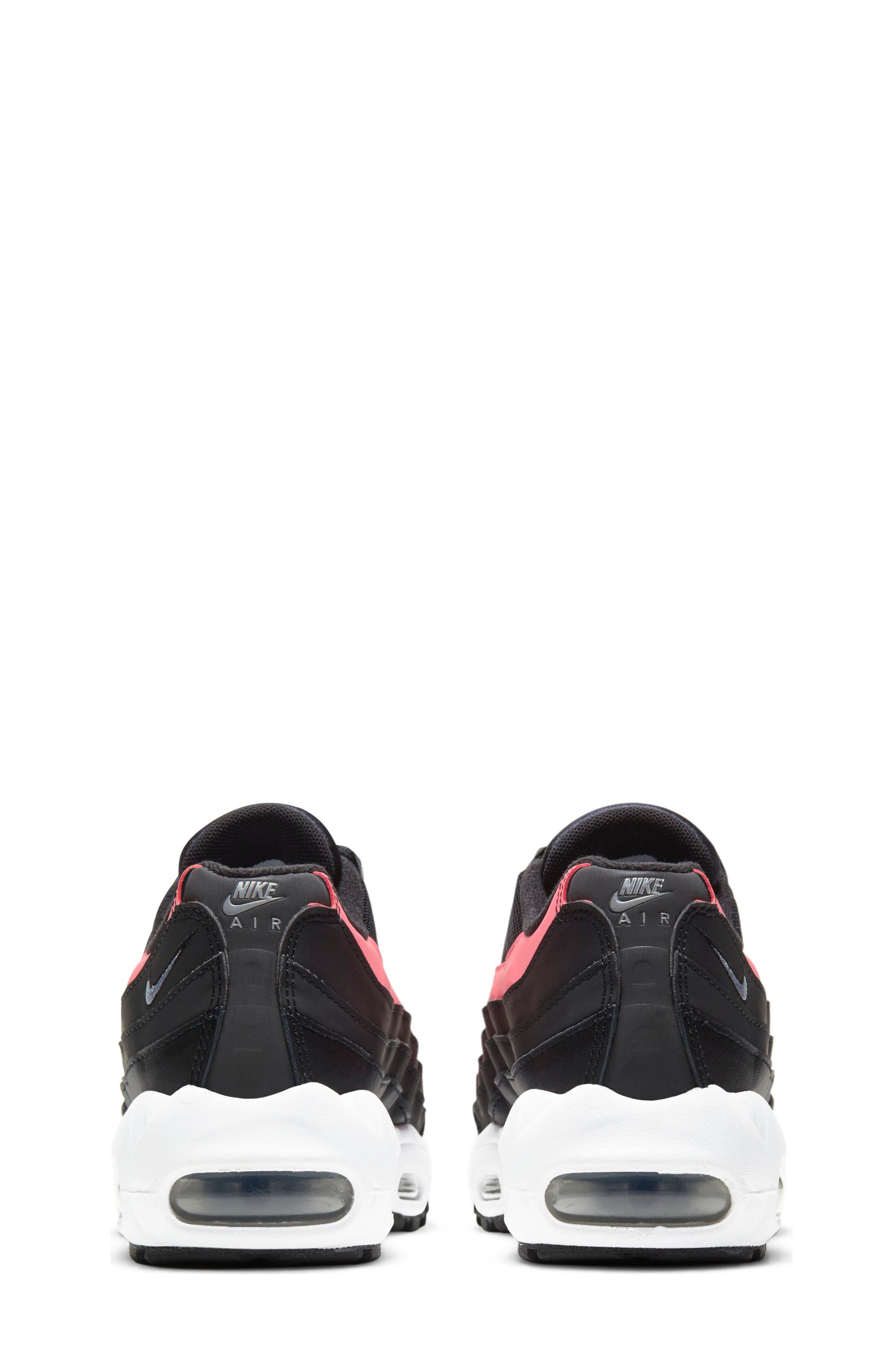 Kids' Air Max 95 Recraft GS Sneaker, Alternate, color, BLACK/ SILVER/ SUNSET PULSE