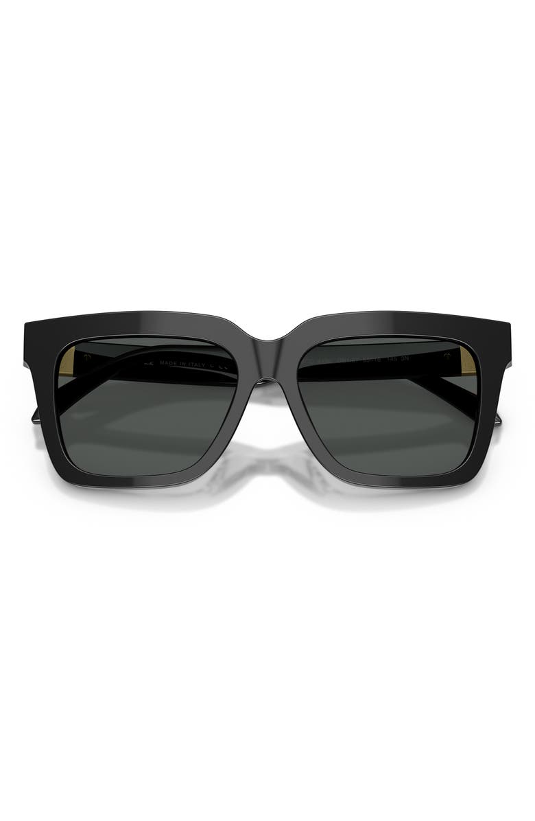 Versace 55mm Square Sunglasses, Alternate, color, Black / Dark Grey