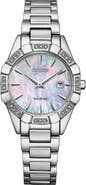 Citizen Mother-of-Pearl Diamond Eco-Drive Bracelet Watch, 28mm x 8mm